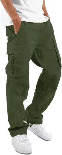 LYRXXX Pantalones Cargo Casuales para Hombre Pantalones de Senderismo Pantalones de Entrenamiento Joggers Sudaderas para Hombres