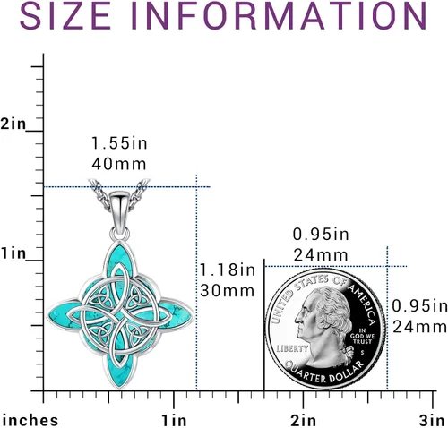 Miniatura 50 de Joyas de turquesa para mujeres y hombres de plata de ley 925 con colgante de urna para cenizas, collar con medallón de imagen, martillo de Thor