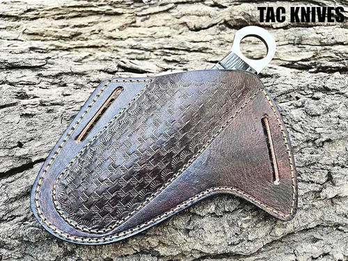 Miniatura 9 de TAC KNIVES Cuchillo de caza de hoja fija de espiga completa de 7 pulgadas en funda de regalo para él Cuchillo de supervivencia de acero de alto