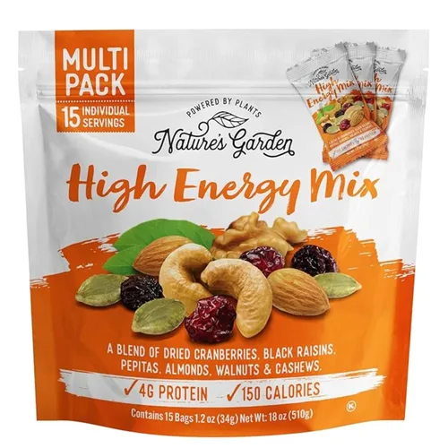 Miniatura 13 de Nature's Garden Mezcla de lujo Omega 3, Mezcla de frutos secos, Mezcla de nueces de lujo, saludable para el corazón, sin gluten, sin colesterol, sin