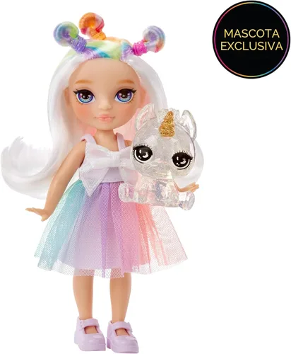 Miniatura 5 de Rainbow High Littles – Opal Raine, Muñeca Pequeña de 14 cm Posable con Bolso, Unicornio Mascota Mágico, Juguete para Niñas, Regalo para Niños de 4 a