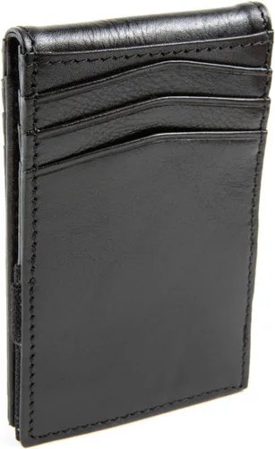 Miniatura 4 de Cartera RFID para hombre con bolsillo frontal delgado, Negro -, ID interno