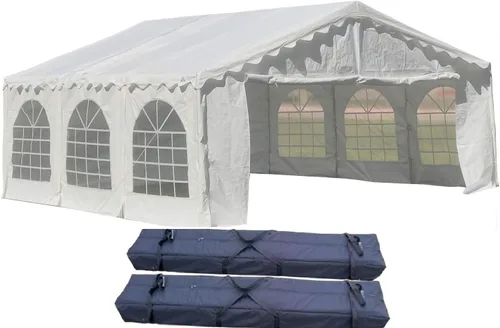 Miniatura 2 de DELTA carpa para fiestas de 20 x 16 pies, económica, de polietileno, toldos para bodas, carpas galvanizadas, toldos grandes para eventos al aire