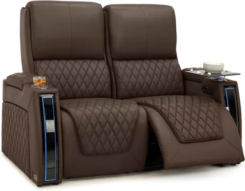 Miniatura 138 de Seatcraft Apex Zero-Gravity CoolZero - Asiento de cine en casa de cuero italiano, reposacabezas eléctrico, lumbar eléctrico, reclinable eléctrico