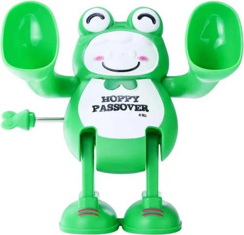 Miniatura 6 de Rite Lite Regalo de juguete de rana de Pascua Hoppy – Recuerdos de fiesta judía, rellenos de bolsas de golosinas, Hagadá hebrea de peste para niños
