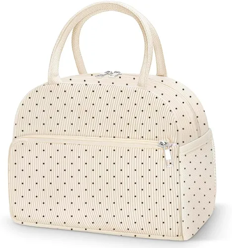Miniatura 25 de Coobiiya Lonchera térmica de 12 litros para mujeres y hombres, lonchera de pana reutilizable, lonchera de gran capacidad con forro resistente a fugas
