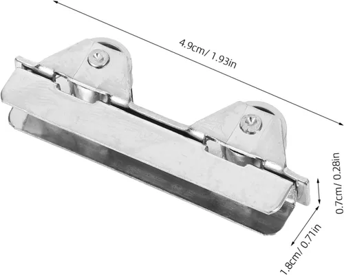 Miniatura 2 de TEHAUX 20 Uds Accesorios de Armario Asamblea Inferior Ers Pantalla Plata Gabinete Escaparate Rueda Polea de Repuesto Acero Inoxidable Empuje - Plata