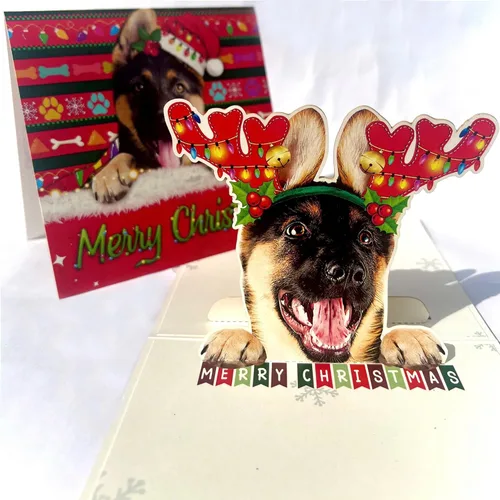 Miniatura 53 de Tarjeta de cumpleaños de perro Beagle 3D emergente – Felicitación de feliz cumpleaños para los amantes de los perros – Tarjeta desplegable