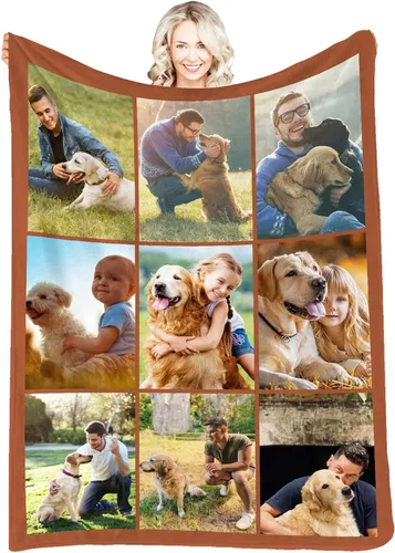 Miniatura 13 de Manta personalizada con fotos, mantas y mantas hechas en Estados Unidos, mantas personalizadas con fotos y texto para adultos, niños, familia