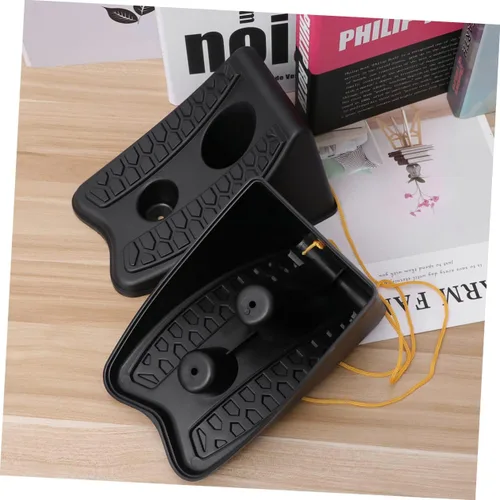 Miniatura 5 de 2 piezas de cuñas antideslizantes para ruedas de automóvil, para remolque, bloque de parada, tipo universal