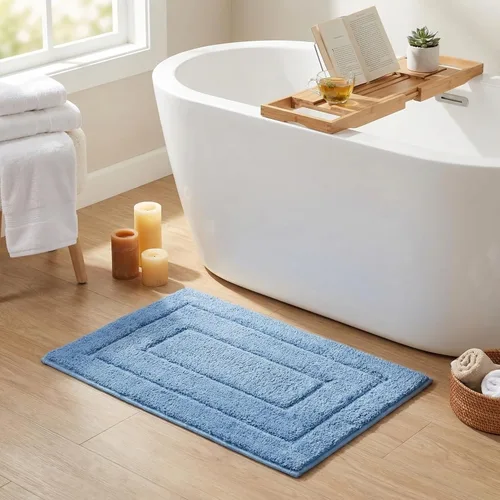 Miniatura 24 de GRANNY SAYS Alfombras de baño antideslizantes, lavables, extra suaves y absorbentes de agua para baño, alfombra de baño peluda de felpa, alfombra