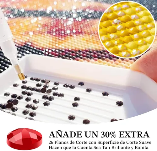 Miniatura 6 de Kits de pintura de diamantes de cielo estrellado Offito para adultos, kits de pintura de diamantes 5D Aurora Lake para principiantes, fantásticos