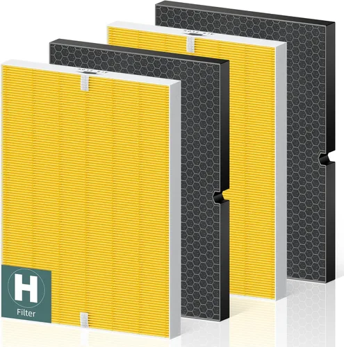 Miniatura 18 de 116130 Filtro de Repuesto H Removedor de Humo para Purificador de Aire Winix 5500-2 AM80 Plasmawave, Paquete Combinado de Filtro HEPA Verdadero