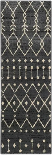 Miniatura 4 de WESTLOOM Alfombra de pasillo de 2 x 6 pies, diseño de enrejado marroquí, alfombra larga con acento oriental, alfombra larga para interiores