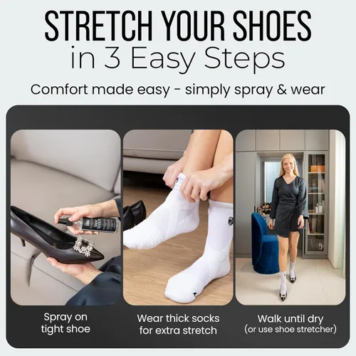 Miniatura 2 de FOOTMATTERS Shoe Stretch Spray – Professional Shoe Stretcher - Softener for Leather, Suede, Nubuck, Canvas – 4 oz