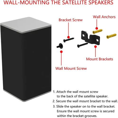 Miniatura 4 de JINGer Barra de sonido Soportes de montaje en pared para barra de sonido VIZIO Soporte de montaje de barra de sonido para VIZIO SoundBar