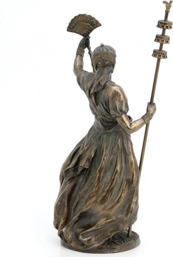 Miniatura 4 de UNICORN STUDIO - Escultura de 12 pulgadas con acabado de bronce de resina fundida en frío Orisha Santeria Yoruba