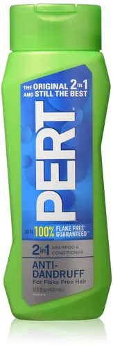 Pert Champú y acondicionador 2 en 1 anticaspa - Paquete de 2 para champú y acondicionador unisex de 13.5 onzas