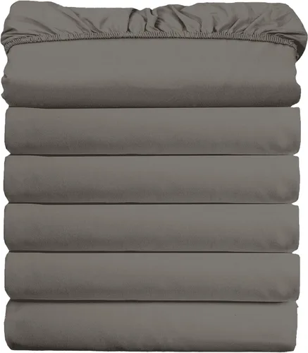 Miniatura 30 de Elegant Comfort Paquete de 6 sábanas bajeras ultrasuaves a granel – 1500 sábanas bajeras de microfibra de alta calidad hotelera, bolsillos profundos