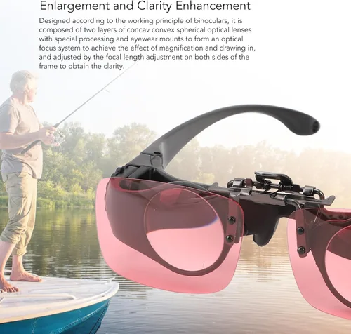 Miniatura 4 de Gafas binoculares profesionales para pesca, conciertos, observación de aves, deportes, teatro, 8 manos para adultos, longitud focal ajustable