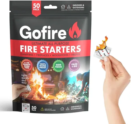 Miniatura 3 de GOFIRE Iniciador de fuego de viaje para acampar, senderismo, mochilero Usos: Parrilla, fogata, chimenea, estufa de leña Todo propósito