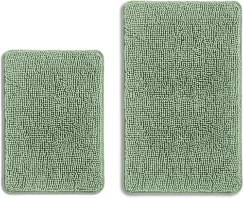 Miniatura 271 de Alfombra de baño pequeña de 12 x 18 pulgadas, lavable y absorbente, antideslizante, alfombra de baño de felpilla gruesa y suave para baño, ducha