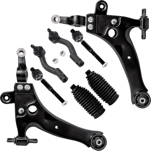 Miniatura 111 de Detroit Axle - Kit de brazos de control de extremo de 8 piezas para Toyota 2001-2003 Highlander 2002-2003 Camry Lexus ES300, 2 conjuntos de brazos