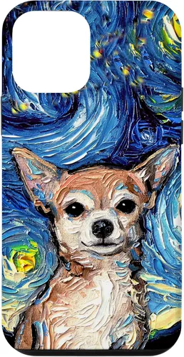 Miniatura 16 de Aja - Funda para iPhone 17, diseño de perro de noche estrellada, color marrón