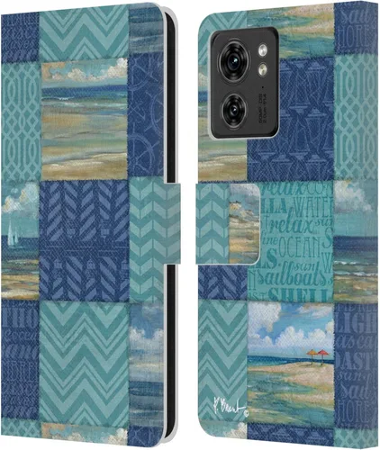 Miniatura 18 de Head Case Designs Funda de piel con licencia oficial de Paul Brent Agate Mermaid Coastal para Motorola Moto Edge 40