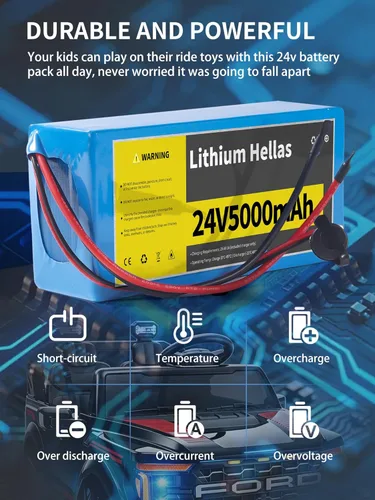 Miniatura 4 de Batería de litio de 24V 5Ah con cargador de 29.4V 1A, batería recargable de 24 voltios para proyectos de bricolaje