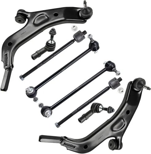 Miniatura 356 de Detroit Axle - Kit de brazos de control de extremo delantero de 8 piezas para Dodge Dakota 00-04, Durango 00-03, 4 brazos de control superior e
