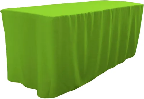 Miniatura 29 de LA Linen Mantel ajustable de popelina de poliéster, 96.2 in de largo x 30.0 in de ancho x 76.2
