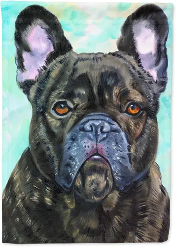 Caroline's Treasures 7380GF - Bandera decorativa de bulldog francés con texto en inglés "Lookin at You" para jardín exterior, patio, parterres,