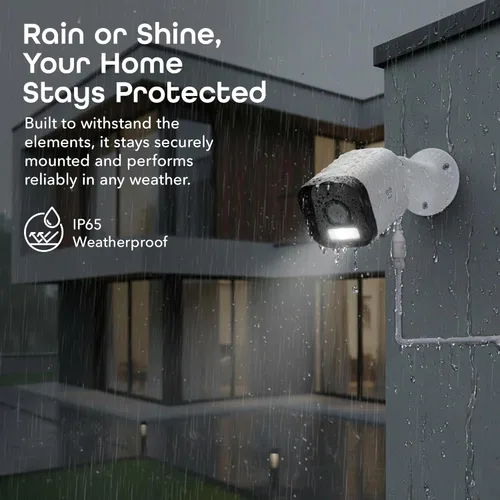 Miniatura 6 de Geeni Hawk 3 - Cámara de seguridad inteligente para exteriores de 4 MP - Cámara de vigilancia WiFi Ultra HD 2K con visión nocturna a color, alcance