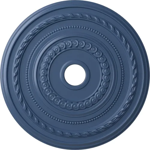 Miniatura 77 de Ekena Millwork CM25COFCS Cole Medallón de Techo, 25 3/8"OD x 3 3/8"ID x 1 3/8"P, pintado a mano Flash Cobre