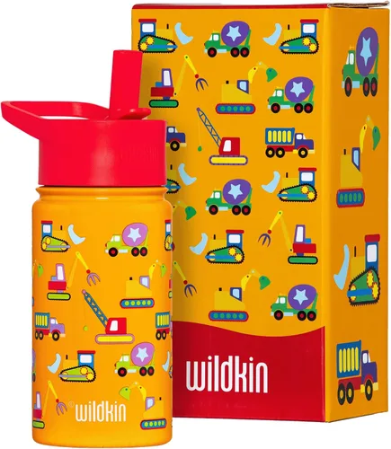 Miniatura 10 de Wildkin Kids - Botella de agua de acero inoxidable de 14 onzas para niños – Sin BPA, a prueba de fugas, aislada, fácil de limpiar - Ballerina