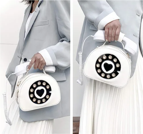 Miniatura 45 de Oweisong Divertido bolso de teléfono para mujer, bolso cruzado de hombro con asa superior para teléfono