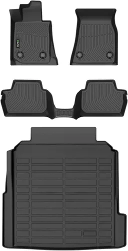 Miniatura 45 de HAFIDI® - Tapetes para auto con almacenamiento debajo del asiento, para todo clima, antideslizantes, de elastómero termoplástico, para la primera