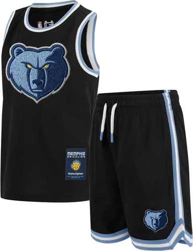 Miniatura 11 de Ultra Game Conjunto de camiseta sin mangas y pantalones cortos de baloncesto oficial de la NBA para niños Negro