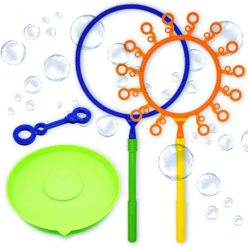 Miniatura 5 de OleOletOy Juego de varitas de burbujas gigantes: juguete para niños y adultos para hacer burbujas, diversión al aire libre y actividades interiores