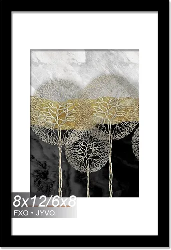 Miniatura 129 de Fxojyvo Marco de Fotos de 4x6, Muestra Foto de 3.5x5 con Paspartú o 4 x 6 Sin Paspartú, Liviano y de Alta Transparencia Marco de 4 por 6 para Pared