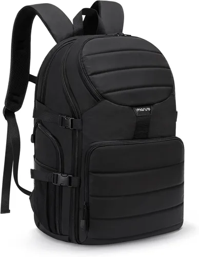 MOSISO Mochila para cámara DSLR/SLR/SLR/sin espejo, mochila de viaje para fotografía de acceso rápido superior con compartimento para laptop de 15 a