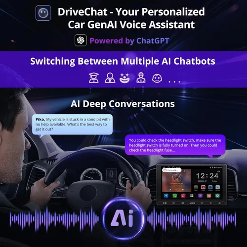 Miniatura 8 de ATOTO A5L 10 pulgadas Android doble DIN estéreo y cámara de respaldo, CarPlay inalámbrico y Android Auto, conexión Wi-Fi/USB, pantalla táctil QLED