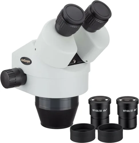 Miniatura 2 de AmScope Cabeza estéreo del microscopio del poder del zoom binocular de SM3545B 3.5X-45X