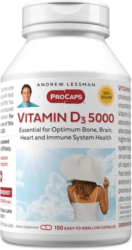 Miniatura 12 de Andrew Lessman Vitamina Cápsulas – Alta Potencia, esencial para la absorción de calcio, apoya la salud de los huesos, la función muscular saludable