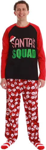 Miniatura 3 de #followme - Pijamas de Navidad a juego para familia o parejas, con las palabras Santa's Squad escritas en inglés