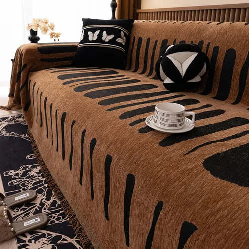 Miniatura 52 de VClife Fundas de sofá bohemio de felpilla para sofá seccional, fundas de sofá suaves y antideslizantes para sofá de 2 cojines, protector de muebles