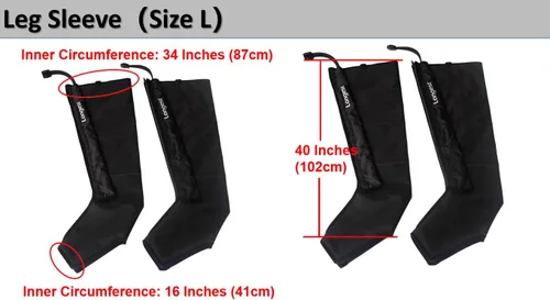 Miniatura 6 de LONGEST Bombas de linfedema para piernas, compresión de pies, masajeador de drenaje linfático, botas de compresión de aire, sistema de recuperación