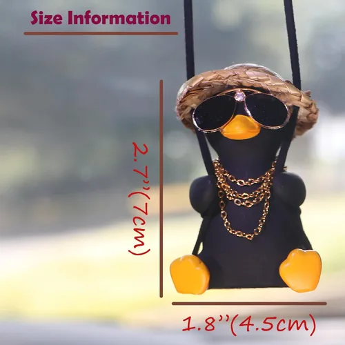 Miniatura 5 de Espejo retrovisor de oso Accesorios para colgar Lindo oso Sentado Sofá Comiendo Helado Coche Colgante Adorno Colgante Interior Espejo Retrovisor