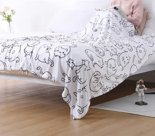 Miniatura 6 de Sviuse Manta de gato para sofá, manta de gato tamaño individual para niñas, mujeres, adultos, gatos, mamá, regalos para mujeres, mantas de gatito